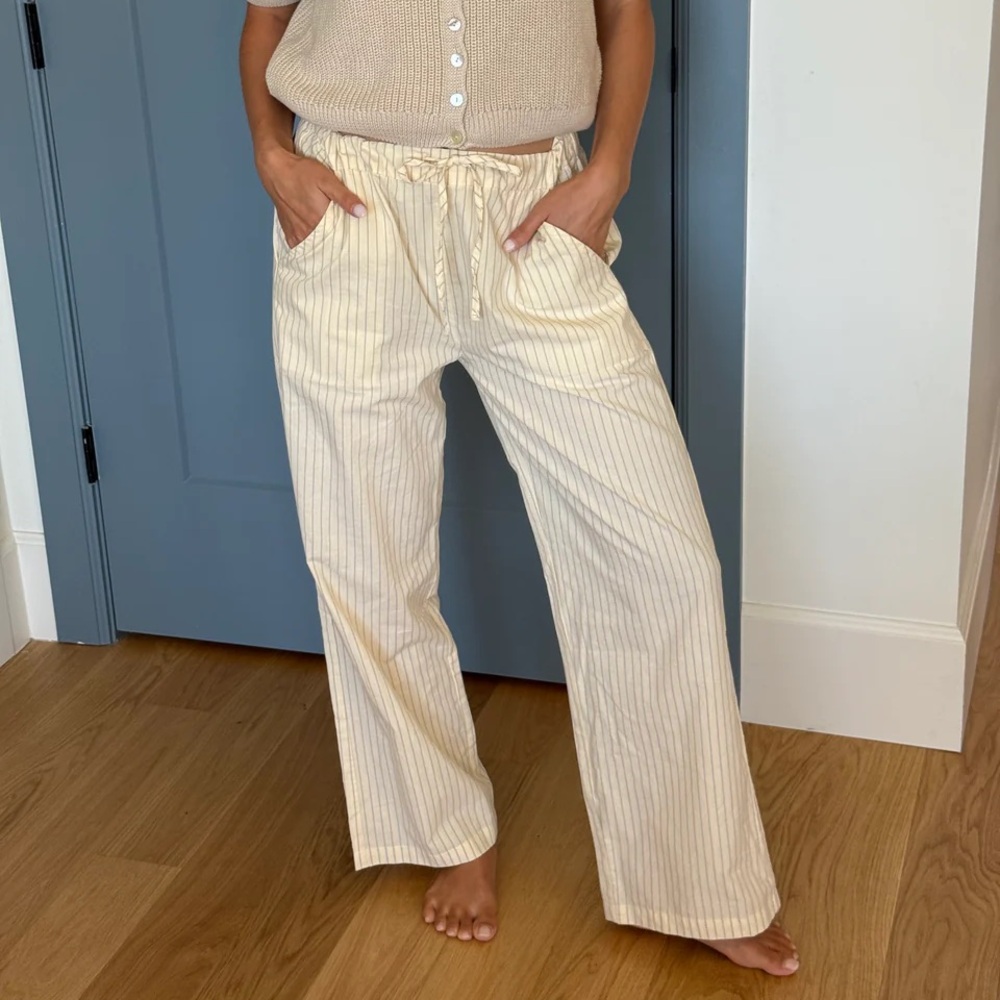 Sonderhaus Everywhere Yellow Pinstripe Pant